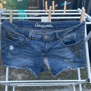 Aero Studded MIDI Shorts